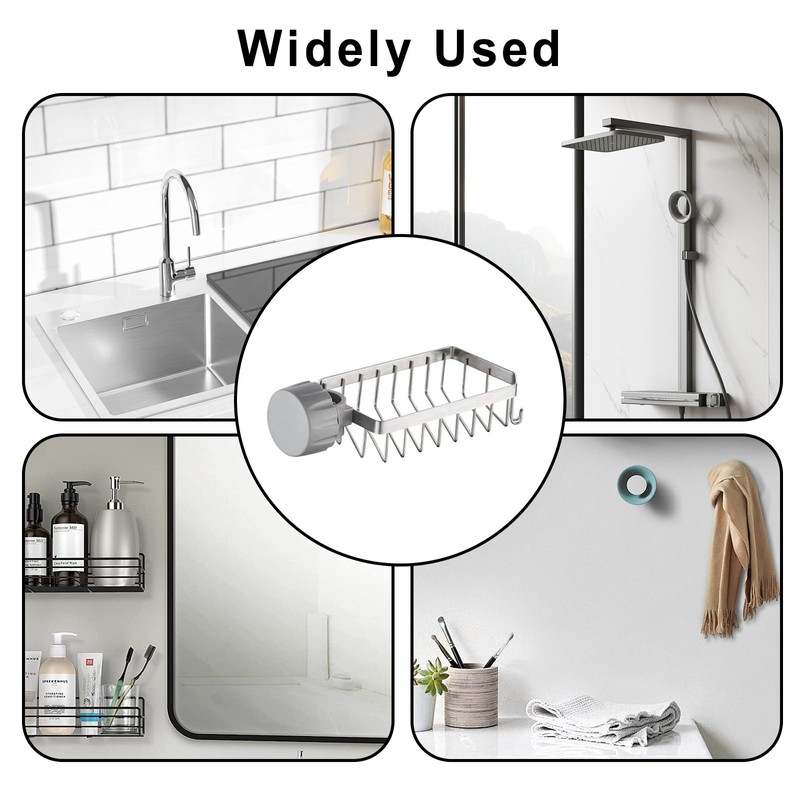 Shower Caddy No Drill，Shower Soap Holder， 304 Stainless Steel Bathroom