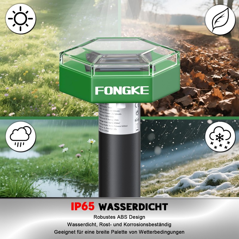 Mole Repeller Vole Repeller, Pack of 2 Vole Shot Traps,