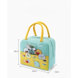 WYSUMMER Lunch Bag, Insulated Tote Bag for Women,Carton Insulated Lunch Box Cooler Bag Water-Resistant Lunch Organizer for Kids and Students Travel Picnic School (Animal Meet)