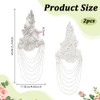 PH PandaHall 1 paio di toppe con perline di strass,