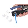 IWISS HT-168ER Penetrating Modular Crimping Tool RJ45 Crimping Tool Compatible