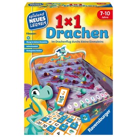 Ravensburger 24976 – 1x1 Dragon – Educational Game for Children, Calculation Game for Children from 7-10 Years, for 2-4 Players, Number Space 1-100, Small Multiplication Table
