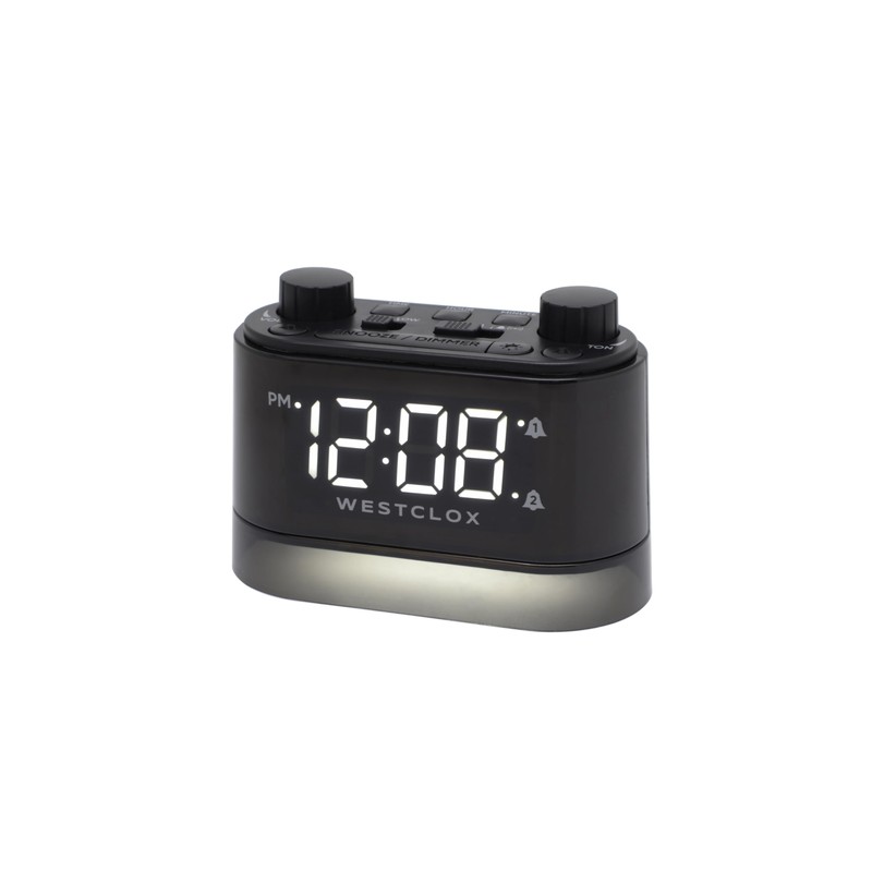 Westclox Vibrating Bed Shaker Alarm Clock with Adjustable Intensity and