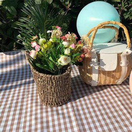 LRUUIDDE Extra Large Picnic Blanket Beach Blankets, Outdoor Foldable Waterproof Sand Mat for Beach Camping Hiking Travel Family Concerts Grass Park Music Festival Lawn Mats (Brown, 80x80inch)