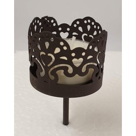 Berni Tea Light Holders, Made of Metal With A height of 9 cm, Tea Light Holders On Stakes for Indoors And Outdoors, Set of 4