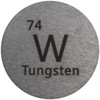Tungsten (W) 24.26mm Metal Disc 99.95% Pure for Collection or