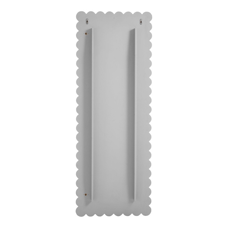 Modway Emmeline Scalloped Full-Length Mirror in Light Gray