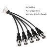 MEIRIYFA BNC Pigtail Cable Bare Wire, BNC Female Coaxial Connector