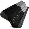 Heatuff No Show Socks Men 7 Pairs Low Cut Athletic Cushion Non Slip Breathable Socks