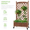 Best Choice Products 60in Wood Planter Box & Diamond Lattice
