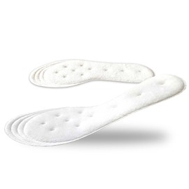 ACTIKA Air Kaol Towel Insole, Soles Sweat, Super Strong Absorption & Deodorizing, 27.0 cm, White