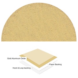 Kozelo 30pcs No Hole Sanding Discs- [ 2 Inch 120 Grit ] Round Hook and Loop Grip Sanding Pads Sheet for Wood Metal Polishing Use| Aluminum Oxide & Zirconium Oxide Sandpaper