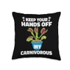 Carnivorous Plant Terrarium Seeds Live Carnivorous Flower Throw Pillow