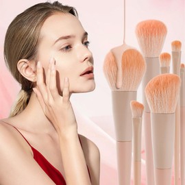 Glamberry Pink Makeup Brushes Set 7Pcs Professional Makeup Kit For Powder Contour Blush Blending Eyeshadow Brow Makeup Brush Kit Eye and Face Make up Brushes & Tools