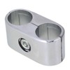 BQLZR 25mm ID Silver Aluminium Shelf Display Rack Scaffolding Double