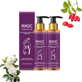 Body Firming Oil - Fast Absorbing Tightening & Hydrating Skin with Sweet Almond and Evening Primrose Oil, Rosehip, Vitamin E, Moisturizing Formula for Sagging Skin After Shower