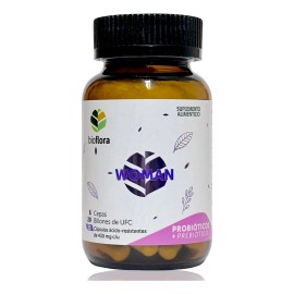 Probióticos Prebióticos 35 Caps 6 Cepas Bioflora Mujer