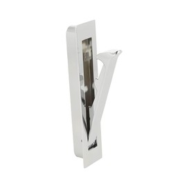 Gedotec Croc Folding Hook Metal 1 Piece Coat Hook Polished Chrome Coat Hook Square Design Wall Towel Hook Not Self-Opening Locks in Closed Position Assembly Hook