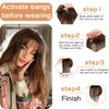RUNRAYAY Real Human Hair Topper, 360° 3D Coverage Human Hair