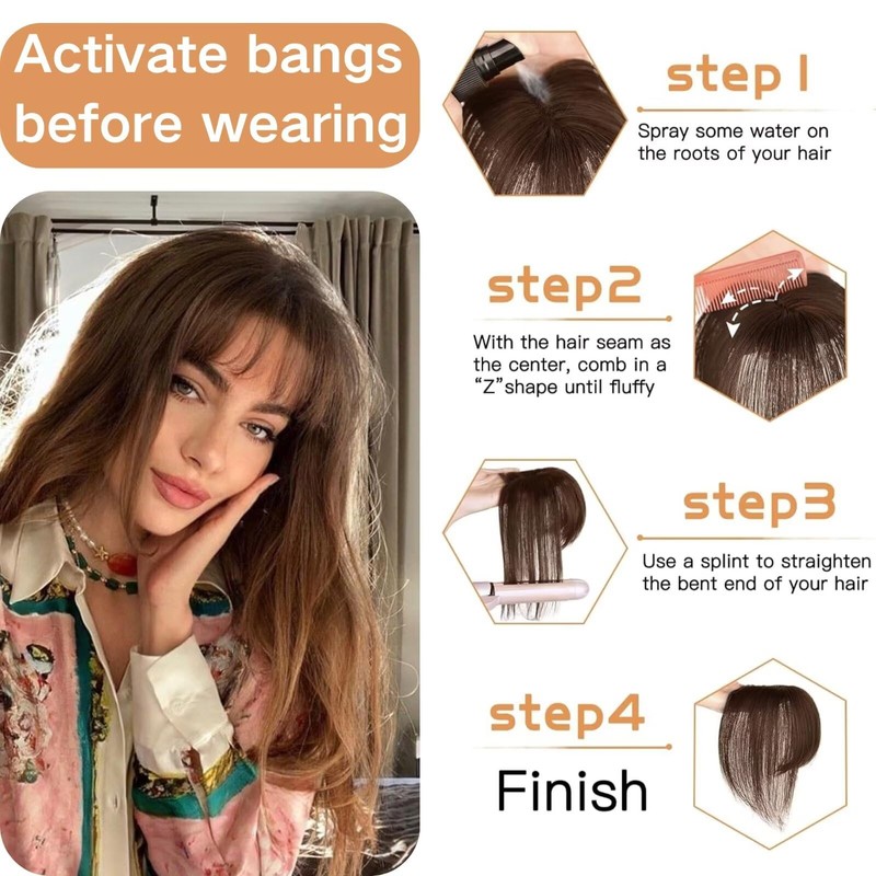 RUNRAYAY Real Human Hair Topper, 360° 3D Coverage Human Hair