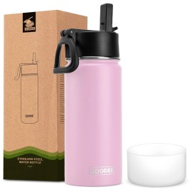 koodee 16 oz Water Bottle Stainless Steel Double Wall Vacuum Insulated Flask ...