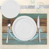 Ambesonne Anchor Place Mats Set of 4, Timeworn Marine Ocean