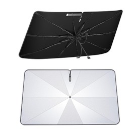 ECOZEN (2025 Innovation Design) Sienta 10 Series Windshield Exclusive Umbrella Sun Shade with Bendable Middle Pole Protection Cover Extension Design New Model Sienta 3rd Generation Umbrella Shade