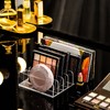 JessLab Eyeshadow Palette Makeup Organiser, Acrylic 7-Section Divided Make Up