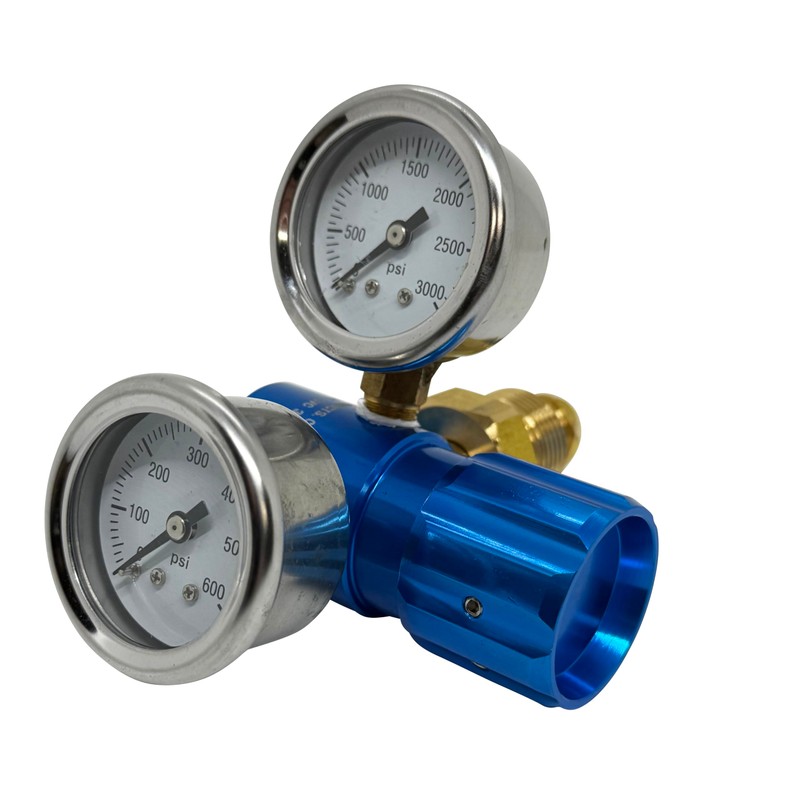 Preece Precision High Performance Compact Aluminum Argon Regulator 0-400PSI, High