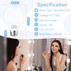 Cotanic Vanity Light Bulb 5000K Daylight,G25 LED Globe Light Bulbs