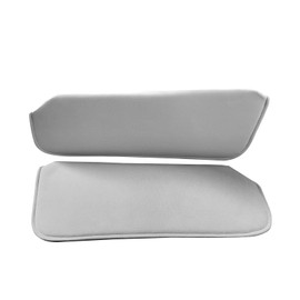 Vroelos 15963109 Sun Visor Pair, Light Grey Cloth Sun Visors Fit for 1988-1998 Chevy Suburban Silverado/GMC C/K Pickup Truck, 38-2118-LG SV201-1808 15963109