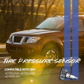 AdvanEX Tire Pressure Monitoring System Sensor 433Mhz 4PCS, TPMS Compatible with Infiniti JX35/Q50/60, Nissan Altima Frontier Maxima Murano Pathfinder Replaces OE 407003JA0A 407003JA0B