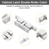 sourcing map 2Pcs Cabinet Latch Double Roller Catch, Lock Stop