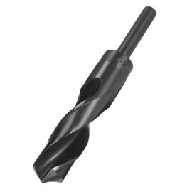 TA-VIGOR 24mm Reduced Shank Drill Bit, 1/2 Inch Shank Blacksmith Drill Bit High-Speed Steel Twist Drill Bit HSS 9341 for Aluminium, Steel, Wood, Plastic, Black Oxide