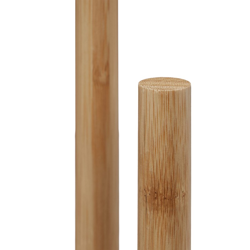 Relaxdays Standing Kitchen Roll Holder Bamboo Roll Holder with Roll