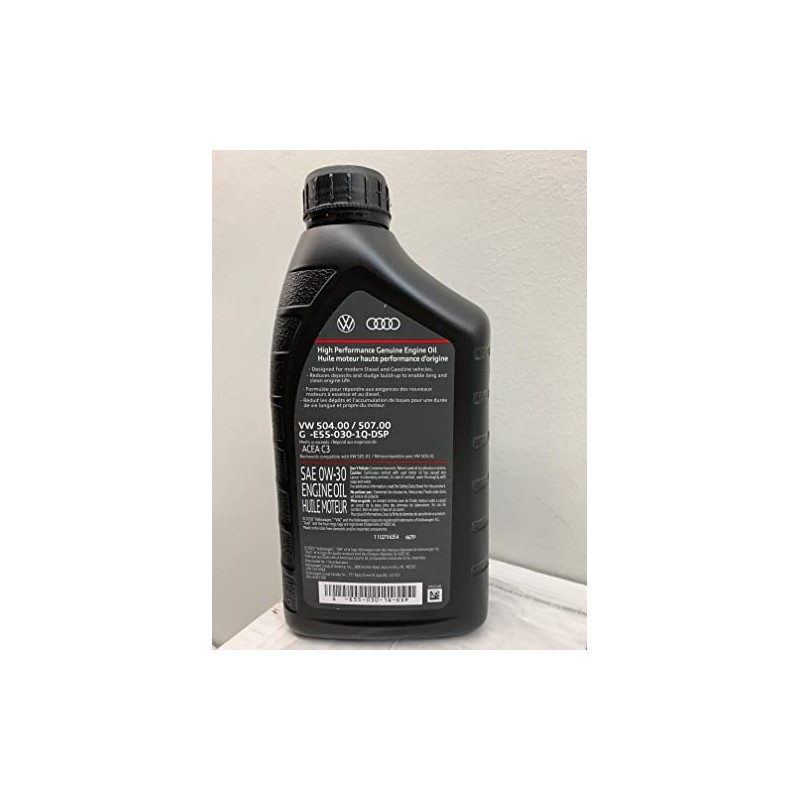 GENUINE Volkswagen High Performance Genuine Engine Oil SAE 0W-30 VW