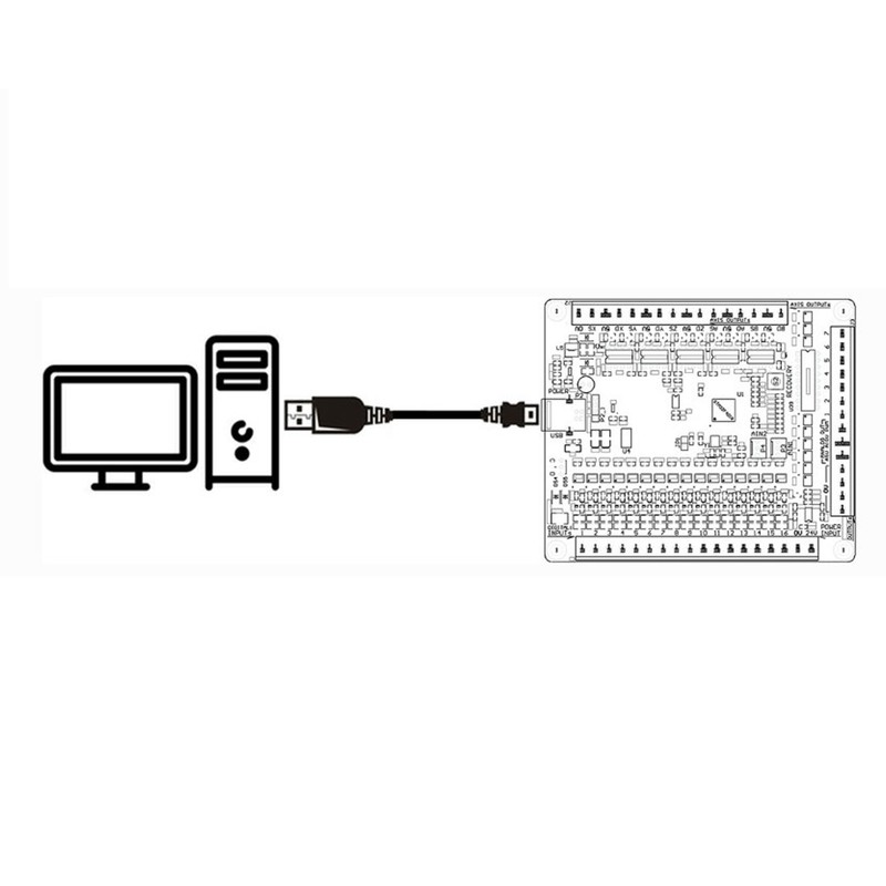 USB Motion Card 500KHZ CNC 5 Axes Breakout Board Stepper