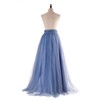 Women Wedding Long Maxi Puffy Tulle Skirt Floor Length A