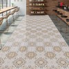 Thickened Frosted Vinyl Floor Wall Tile Sticker, Self-Adhesive Peel and