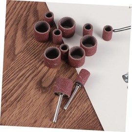 jojofuny 14pc Sanding Drum and Polihsing Bands Sleeves Kit Sanding Bands for Nail Drill Rubber Mandrel for Accessories for Home and Professional Use
