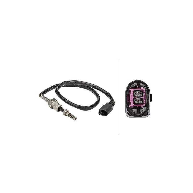 HELLA 6PT 358 181-141 Sensor, Exhaust Gas Temperature – 2-Pin