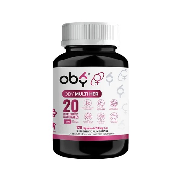 Vitaminas Mujer 120 Capsulas Con 20 Ingredientes: Biotina, Colageno, Vitamina