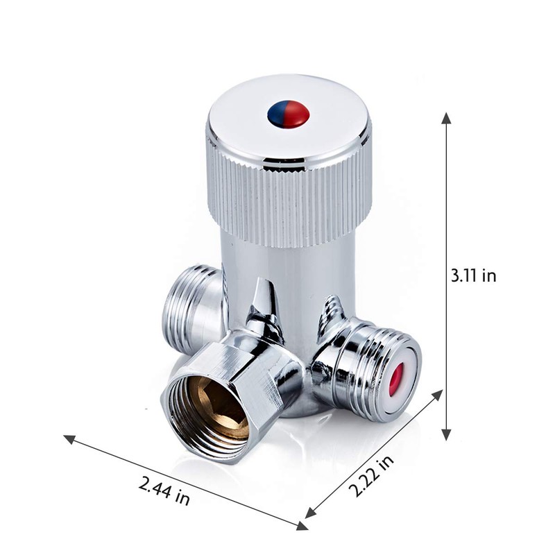 Fyeer Faucets Hot and Cold Water Temperature Mixer Mixing Valve
