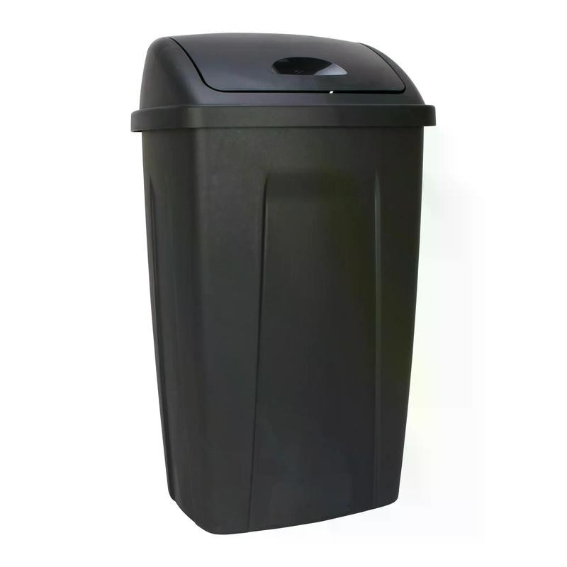 Mainstays 13 Gallon Trash Can, Plastic Swing Top Kitchen Trash