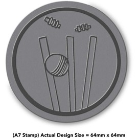 Azeeda A7 'Cricket Wicket' Unmounted Rubber Stamp (RS00031636)