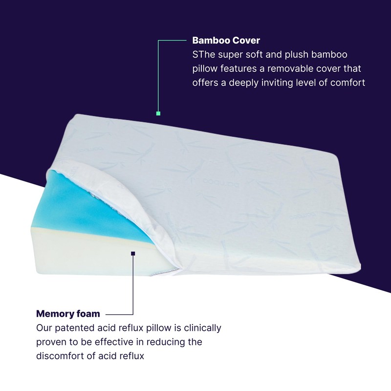 Back Support Systems Acid Reflux Wedge Pillow for Sleeping or