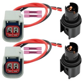 Micarun 2 Pcs Side Marker Light Park Lamp Bulb Socket Wiring Harness Connector Pigtail Plug For Ford Mustang 2005-2023 Ranger 2019-2023 Maverick 2022-2024 6R3Z-13411-BA 6R3Z13411BA