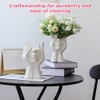 Face in Hands Planter,Small Vase,Flower Pot,White Face Planter,Hydroponic Vase, for