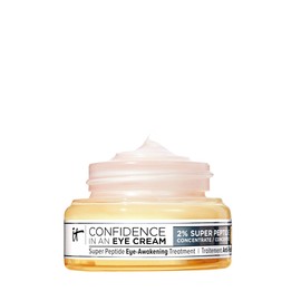 IT Cosmetics Confidence in an Eye Cream - Anti Aging Peptide Eye Cream for Dark Circles & Wrinkles, Lightweight 48HR Hydration, 2% Super Peptide Concentrate, Smooth & Brighten Undereye - 0.5 fl oz