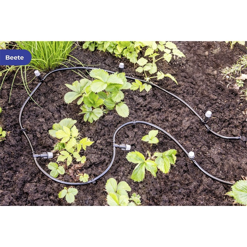 Maximex Garden Watering System - Easy Fit Plastic Black